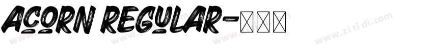 Acorn Regular字体转换
